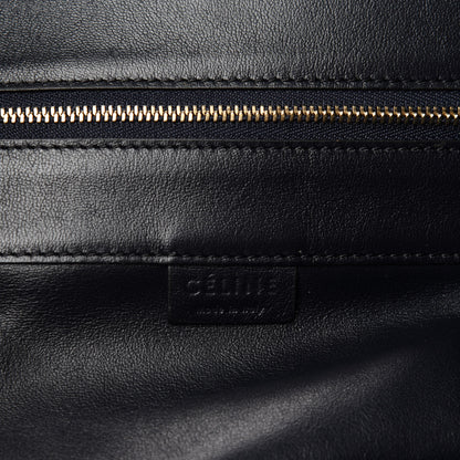 Celine Lambskin Horizontal Cabas Black 9 of 10