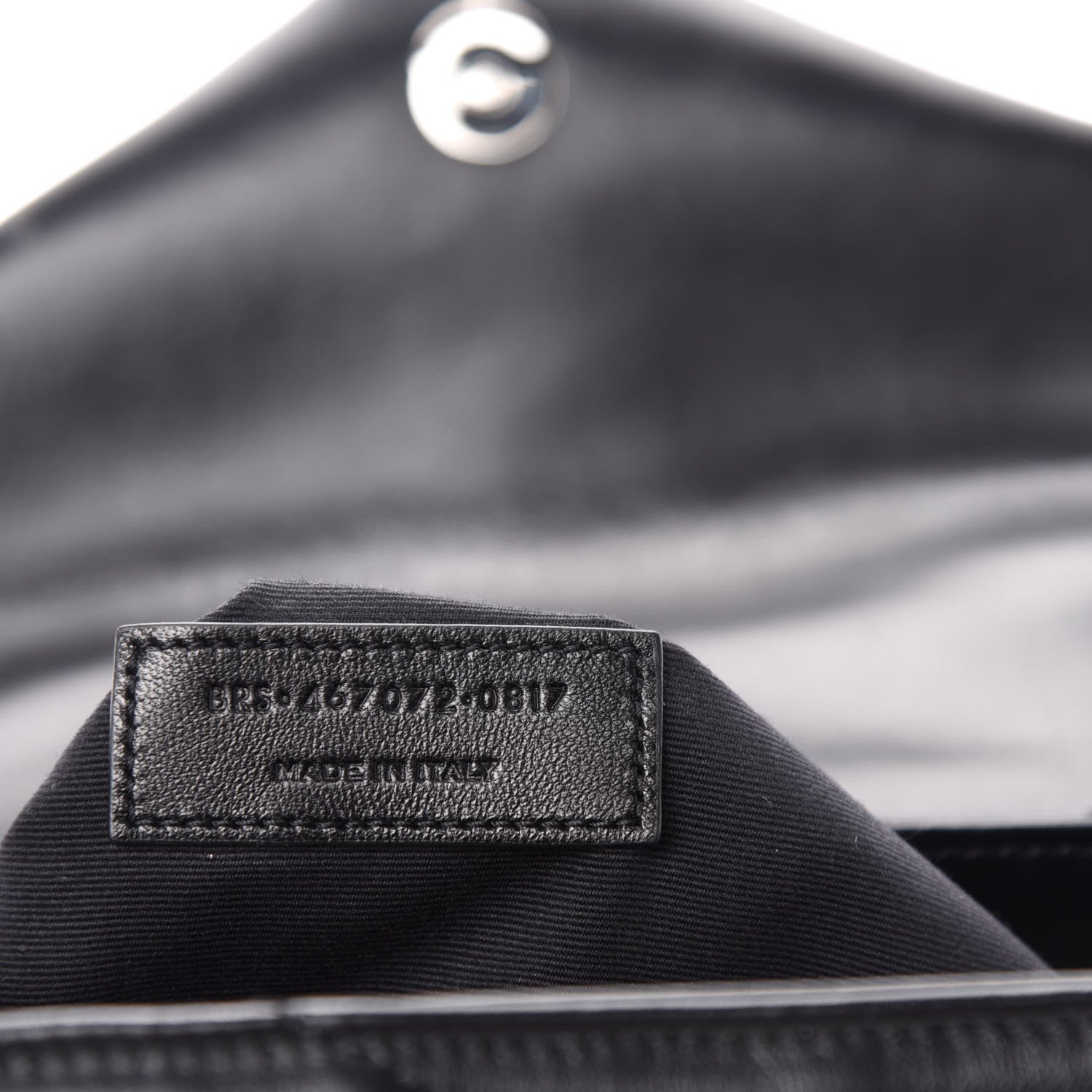 Saint Laurent Calfskin Y Quilted Monogram Toy Loulou Crossbody Bag Black 10 of 11