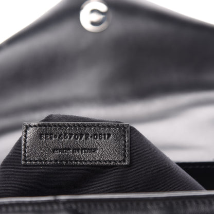 Saint Laurent Calfskin Y Quilted Monogram Toy Loulou Crossbody Bag Black 10 of 11