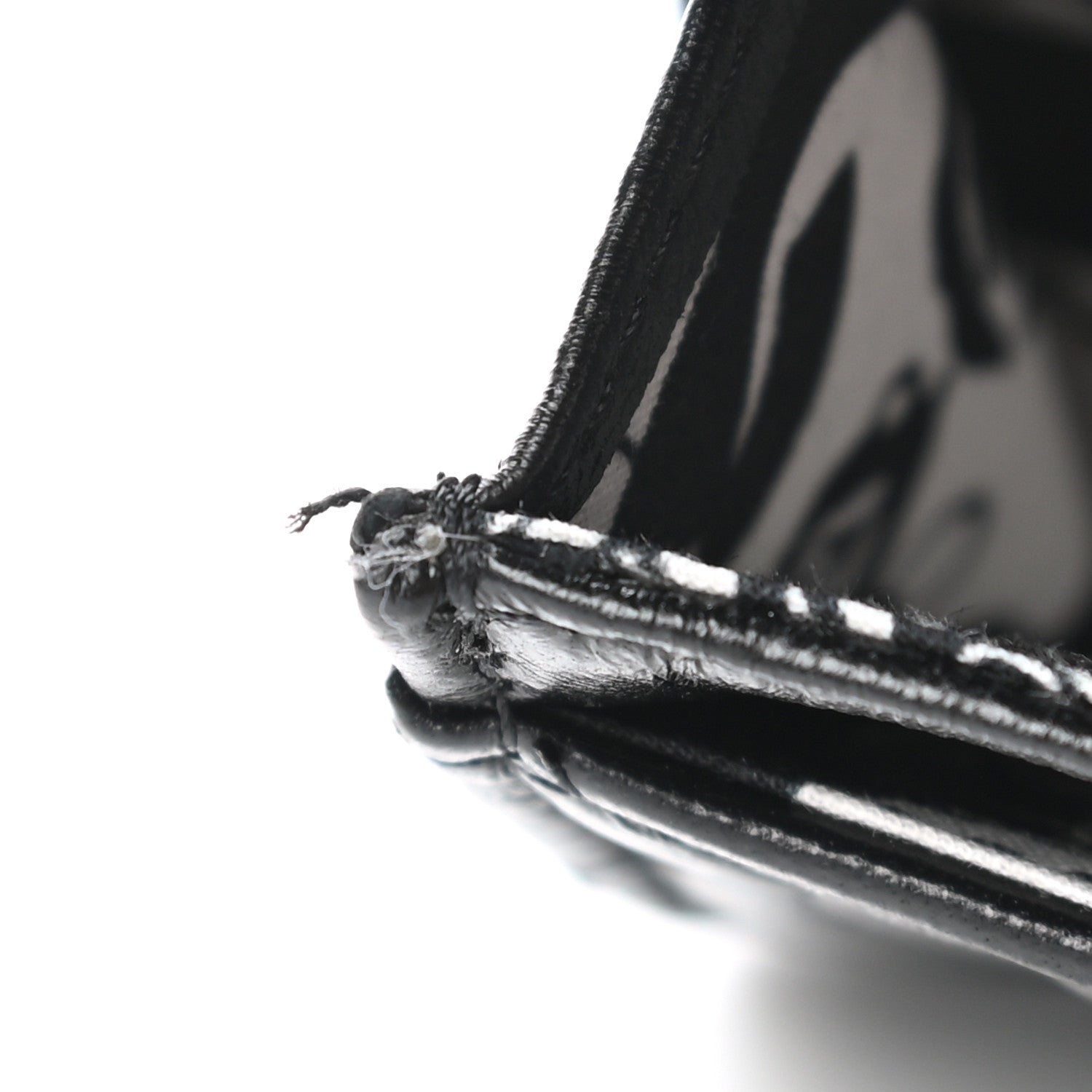 Chanel Lambskin Quilted Flap Card Holder Wallet Black 9 of 10