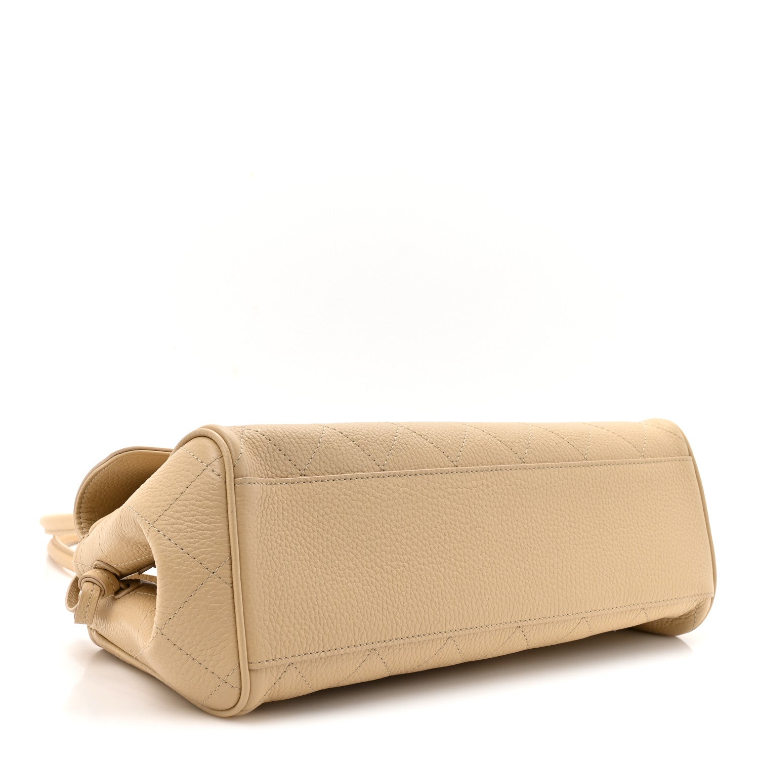 Chanel Grained Calfskin Stitched Urban Essentials Small Shopping Bag Beige 4 of 10