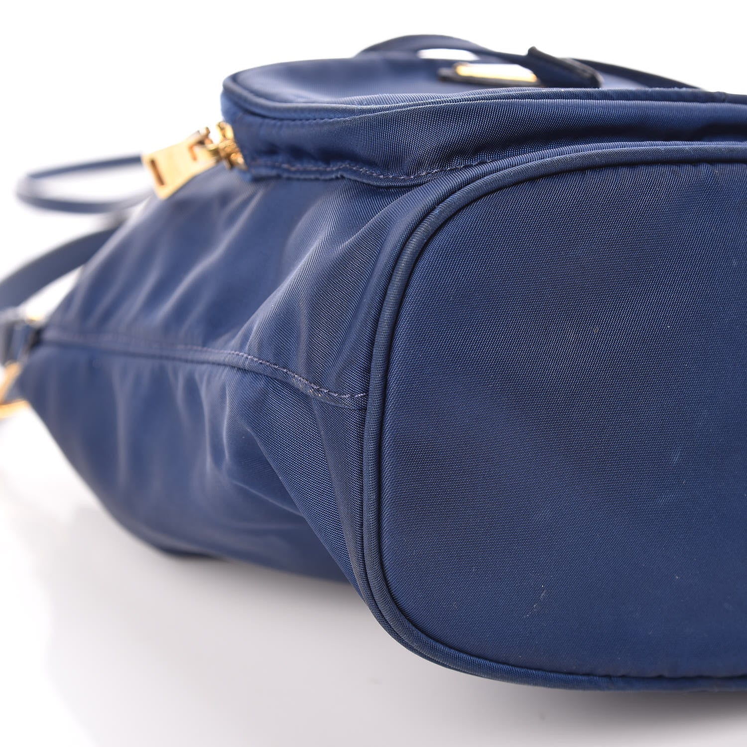 Prada Saffiano Tessuto Nylon Mini Bucket Crossbody Bag Royal 9 of 12