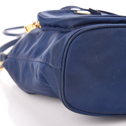 Prada Saffiano Tessuto Nylon Mini Bucket Crossbody Bag Royal 9 of 12