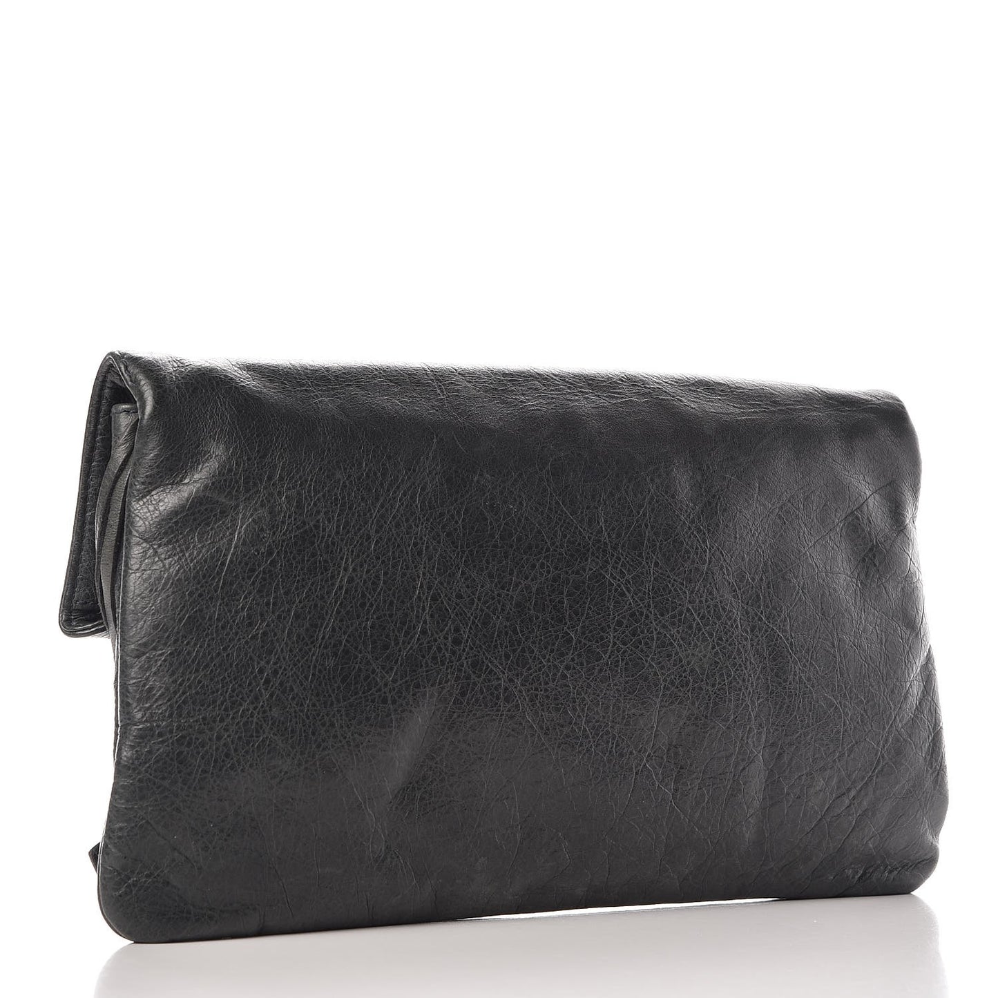 Agneau Giant 21 Rose Gold Hardware Envelope Clutch Anthracite