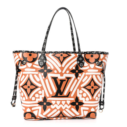 Louis Vuitton Monogram Giant Crafty Neverfull MM Creme Caramel 1 of 12