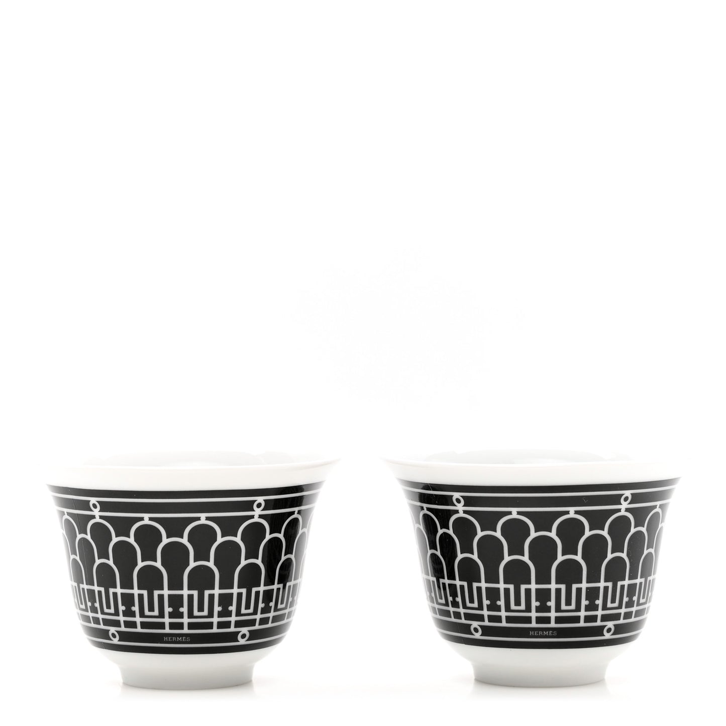 Porcelain H Deco Mini Cup Set Of 2