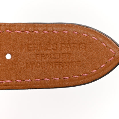 Hermes Swift 40mm Apple Watch Double Tour Band Bordeaux Rose Extreme Rose Azalee 6 of 7