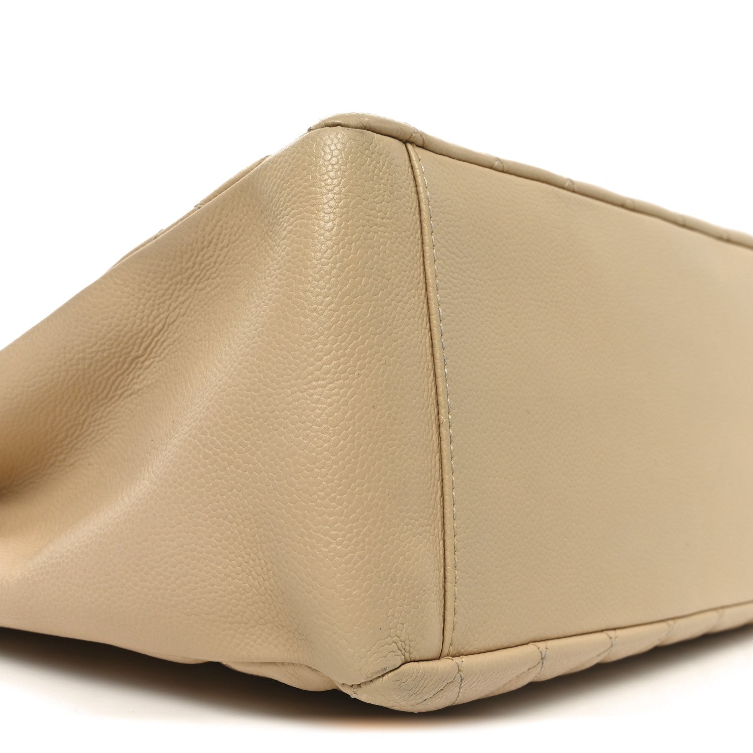 Chanel Caviar Quilted Grand Shopping Tote GST Beige 9 of 10