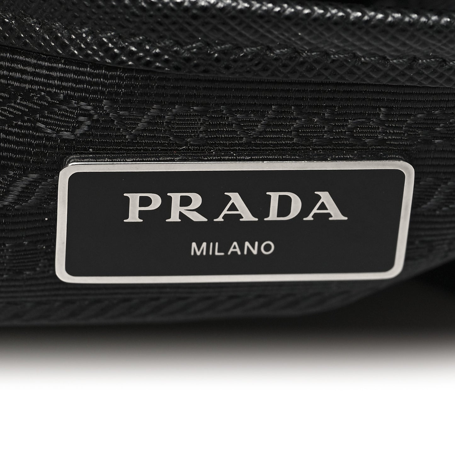 Re-Nylon Saffiano Medium Backpack Black
