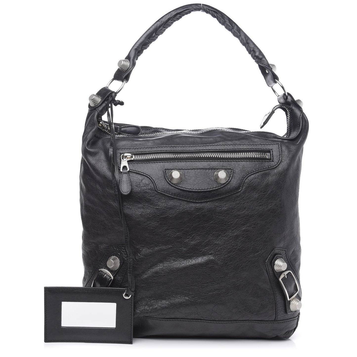 Chevre Giant 21 Silver Hardware Day Hobo Black