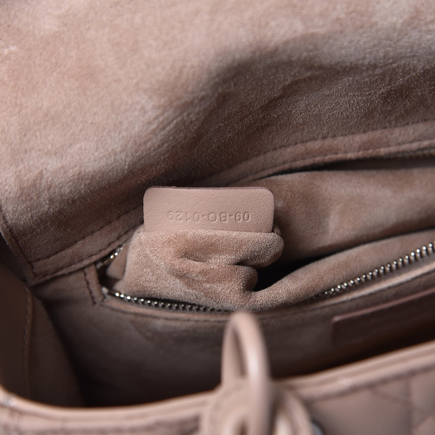 Ultra Matte Calfskin Cannage Medium Lady Dior Beige