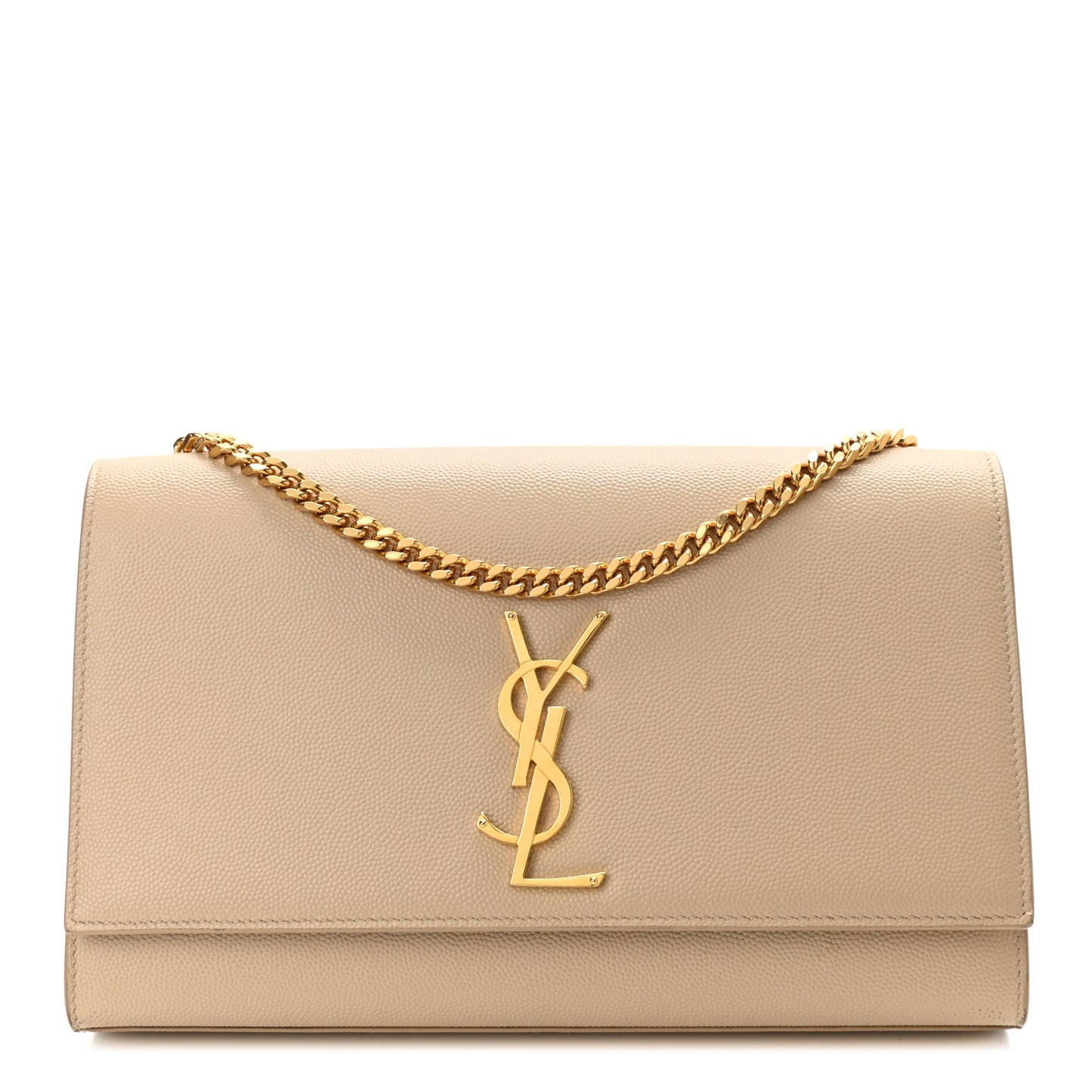 Grain De Poudre Medium Monogram Kate Satchel Dark Beige