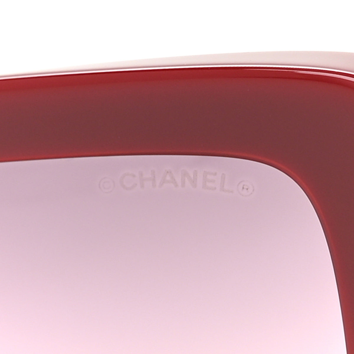Acetate Rectangle Sunglasses 5534 Red