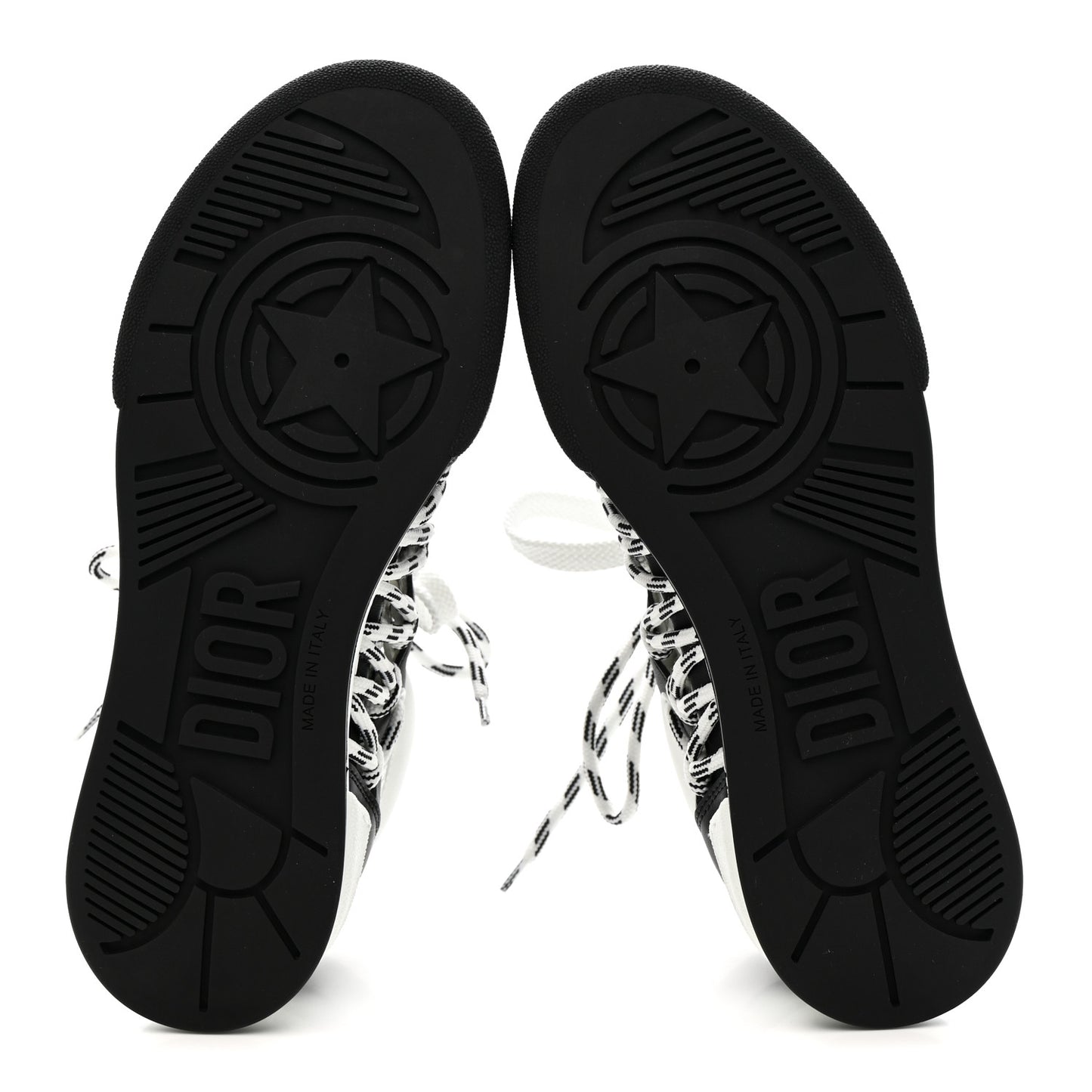Calfskin Mesh Cutout High Top Sneakers 37 Black White