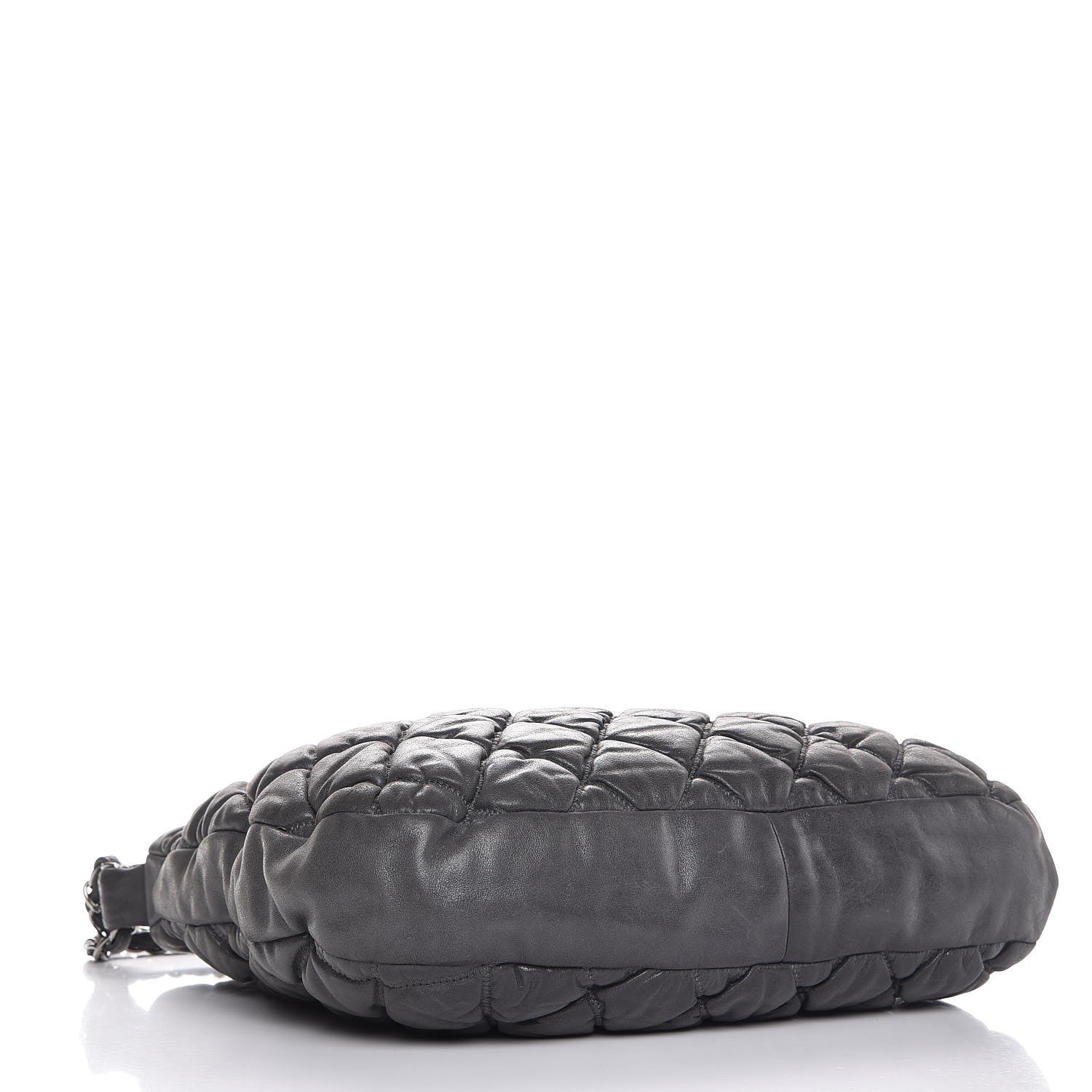 Chanel Calfskin Bubble Quilt Hobo Grey 4 of 7