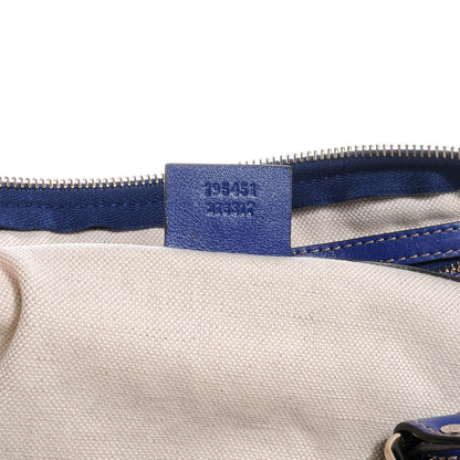 Gucci GG Plus Monogram Medium Boston USA Flag Unicef Duffle Blue 7 of 7