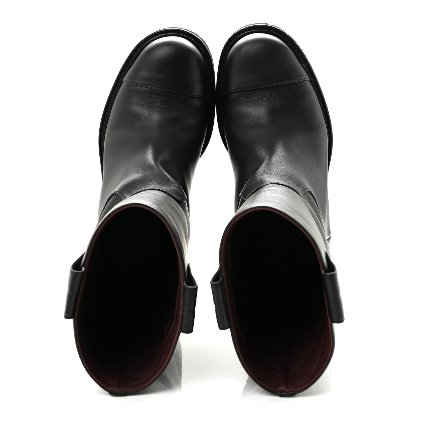 Calfskin CC Ankle Boots 36 Black