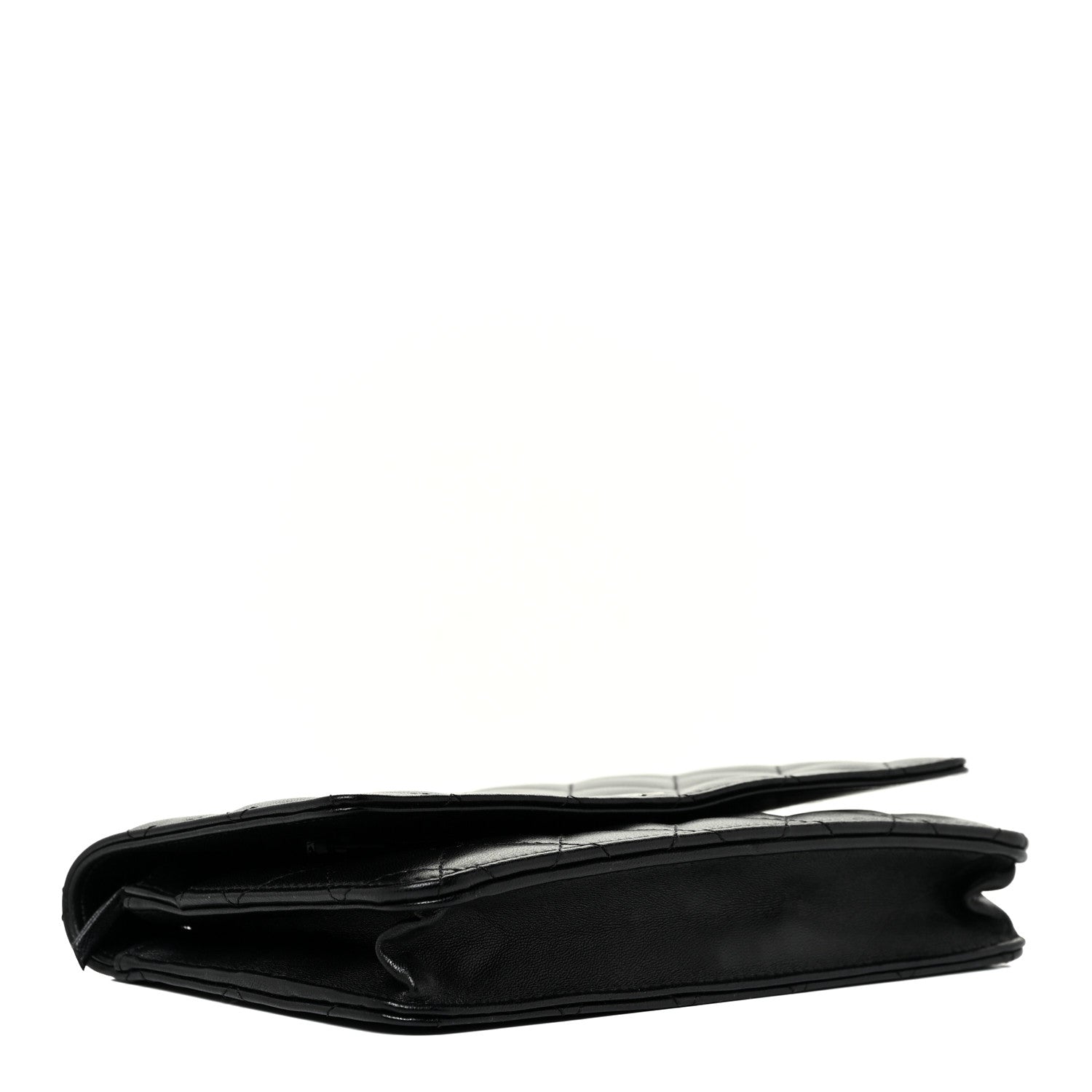 Chanel Lambskin Quilted Wallet On Chain WOC Black 4 of 13