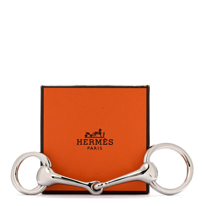 Hermes Palladium Mors Scarf Ring Silver 5 of 5