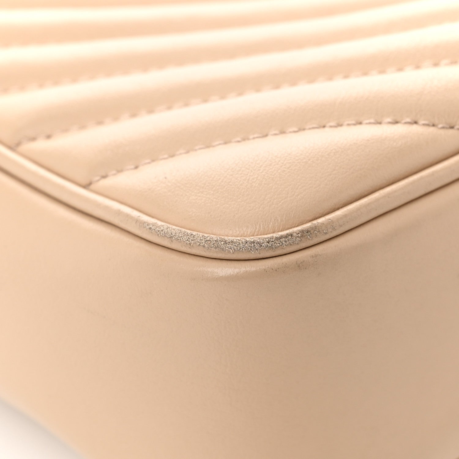 Saint Laurent Calfskin Matelasse Monogram Lou Camera Bag Dark Beige 12 of 15