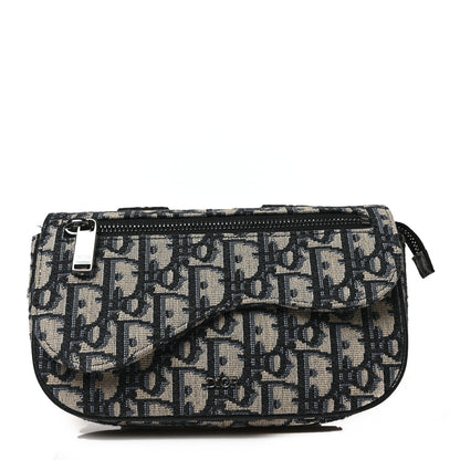 Christian Dior Oblique Arm Pouch Blue 1 of 8
