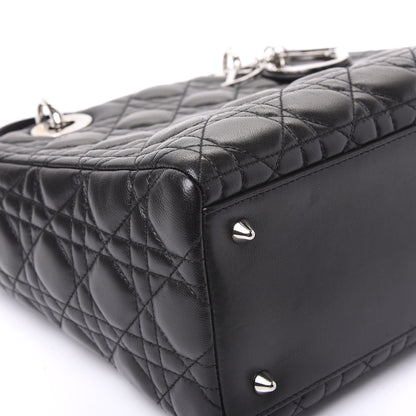 Christian Dior Lambskin Cannage Medium Lady Dior Black 5 of 10