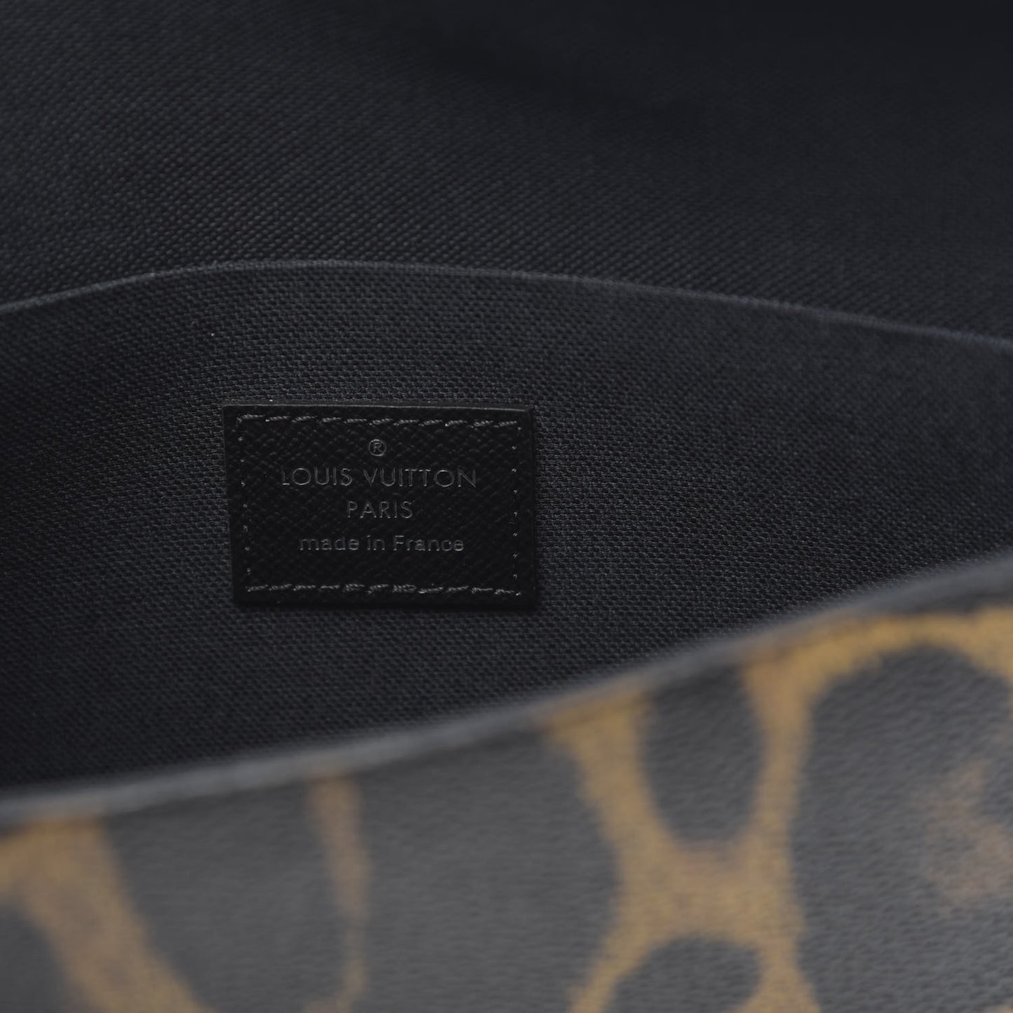 Monogram Animal Print Pochette Felicie Chain Wallet