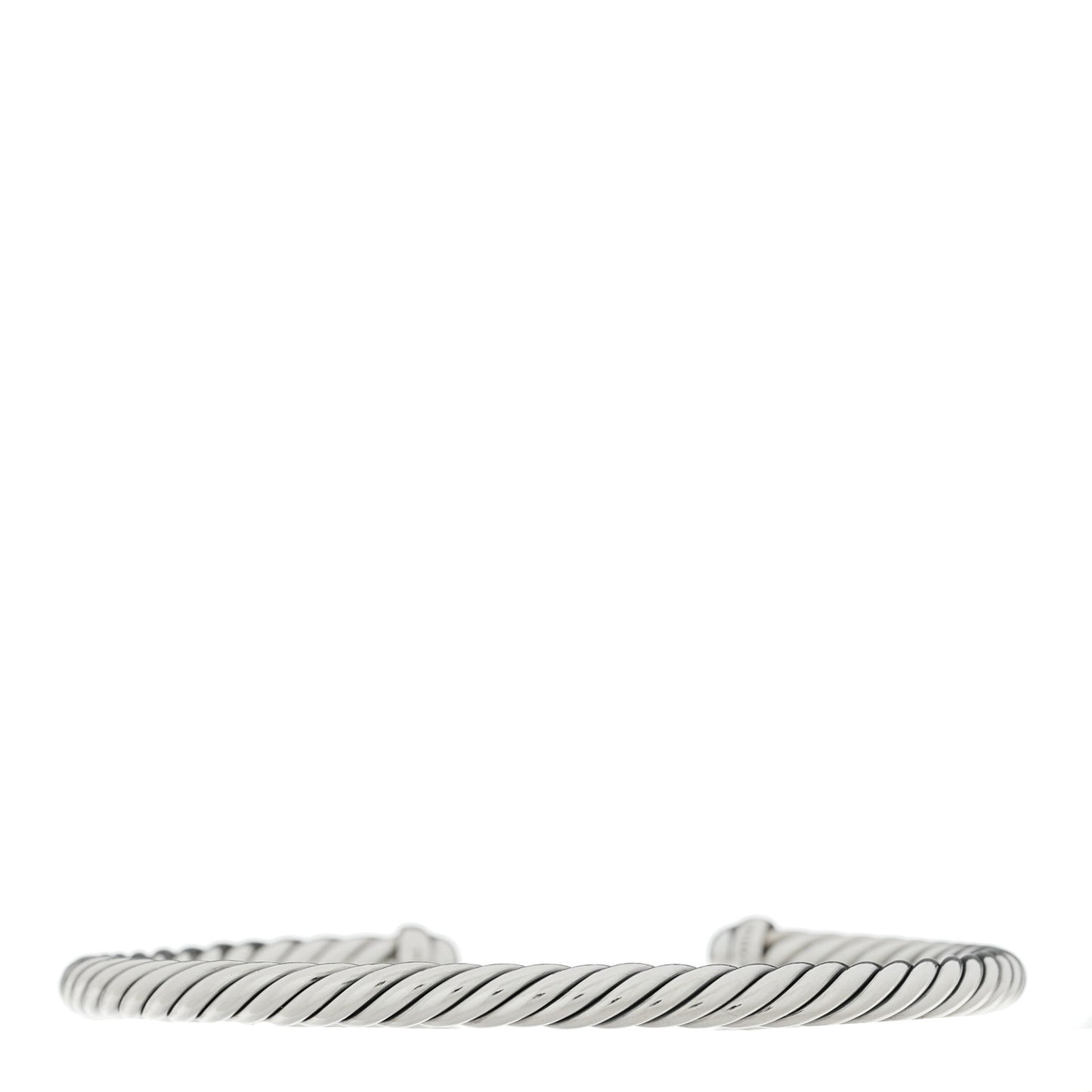 Sterling Silver 14K Yellow Gold 4mm Cable Classics Bracelet