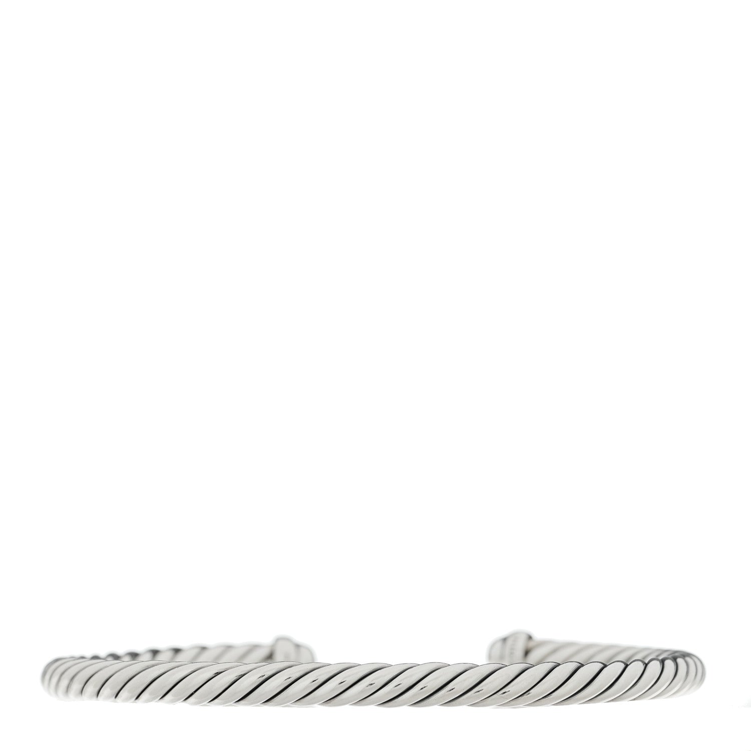 David Yurman Sterling Silver 14K Yellow Gold 4mm Cable Classics Bracelet 2 of 3