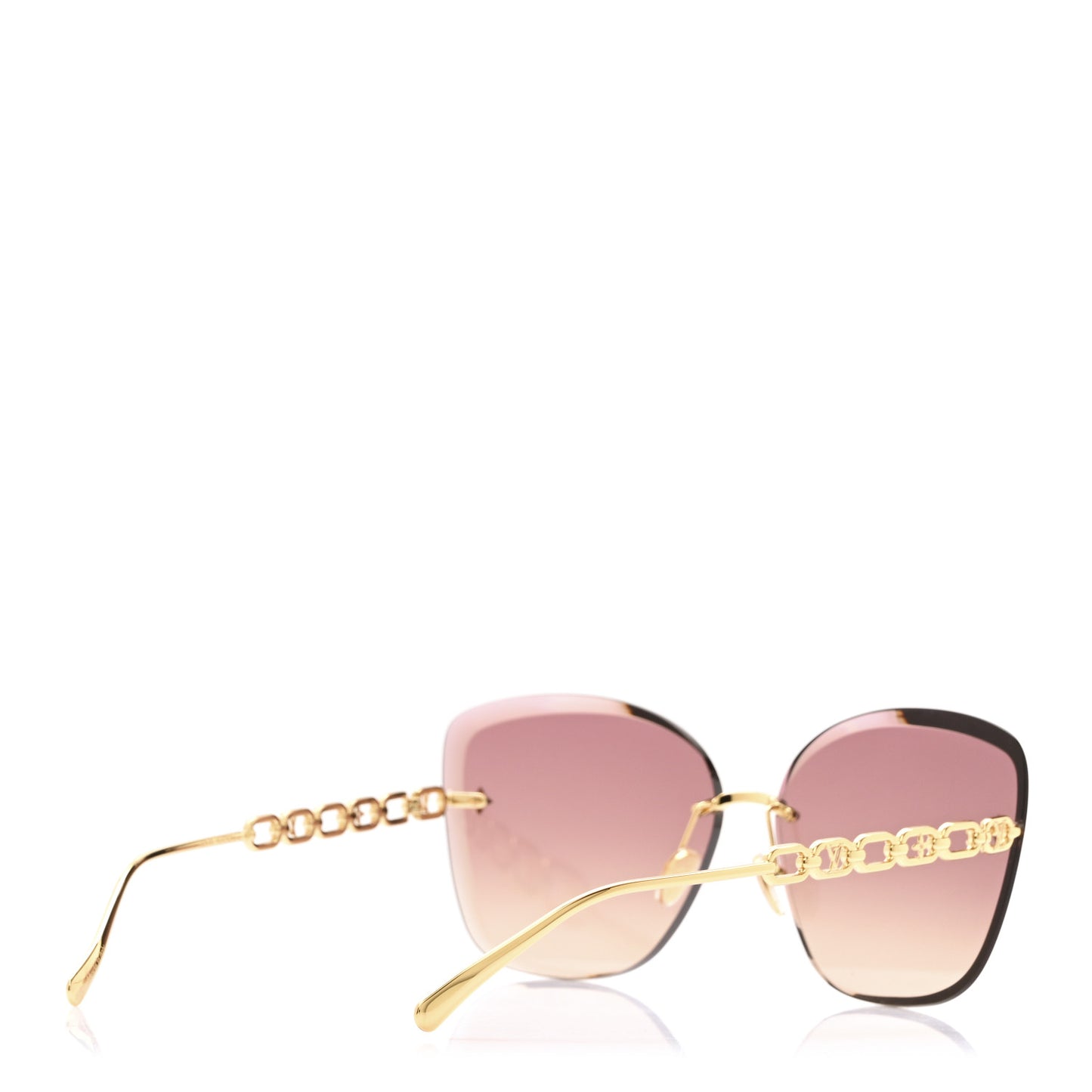 Metal My LV Chain Sunglasses Z2682U Gold