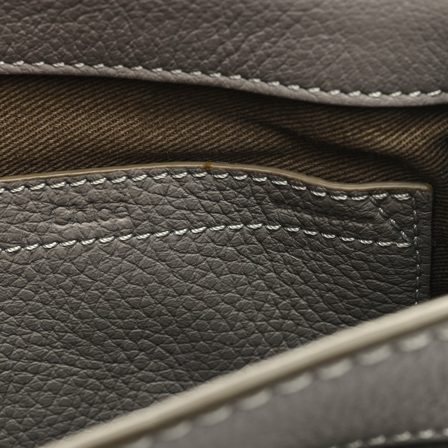 Calfskin Mini Marcie Round Crossbody Bag Cashmere Grey