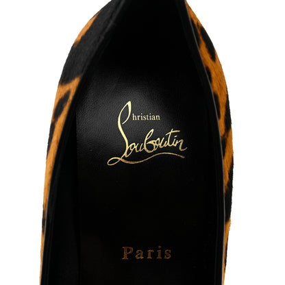 Christian Louboutin Calf Hair Leopard Kate 100 Pumps 38 Spicy 6 of 8