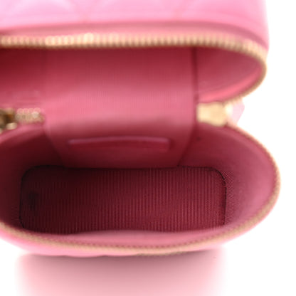 Chanel Caviar Quilted Phone Holder With Chain Pink 5 of 16