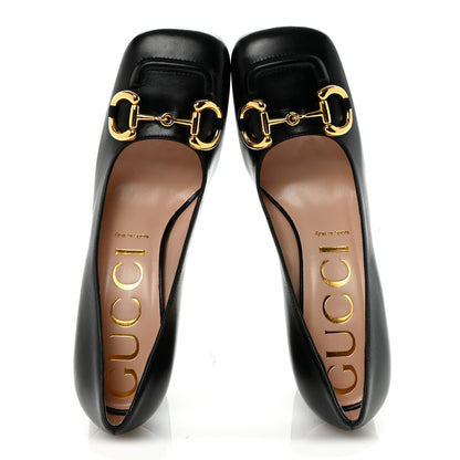 Gucci Malaga Kid Horsebit 75mm Pumps 39 Black 2 of 10