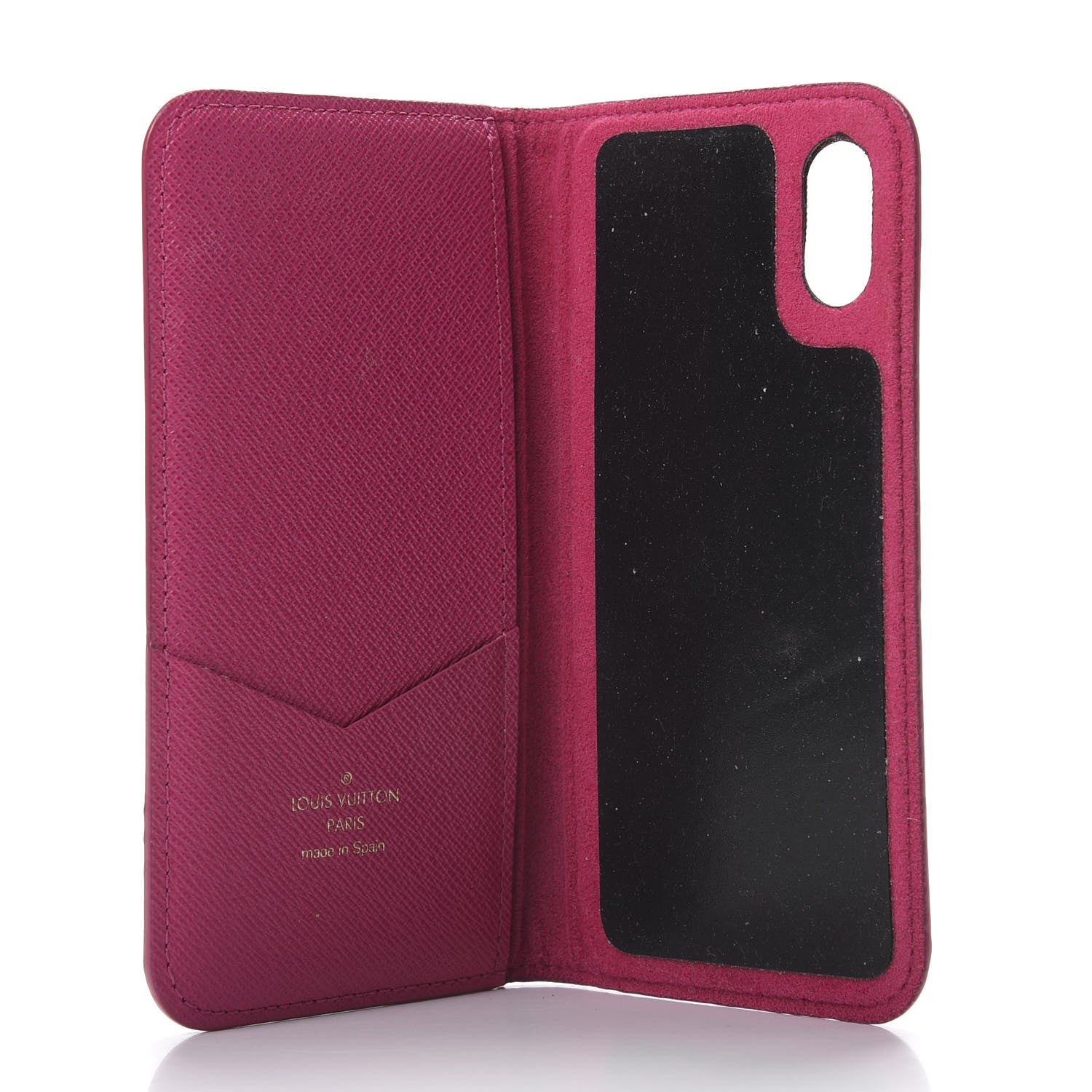 Louis Vuitton Monogram iPhone X Folio Case Rose Pop 5 of 6