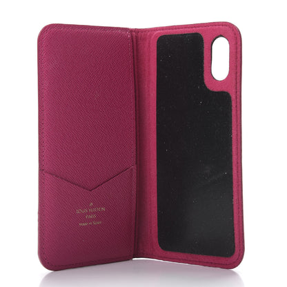 Louis Vuitton Monogram iPhone X Folio Case Rose Pop 5 of 6