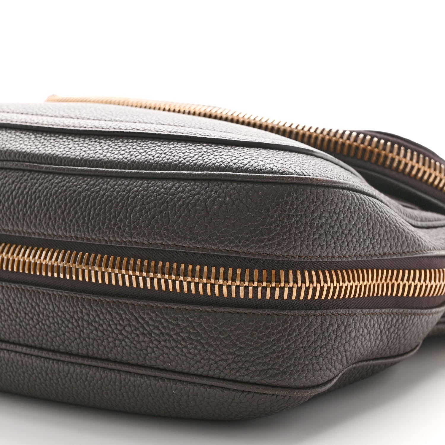 Tom Ford Pebbled Calfskin Large Jennifer Dark Brown 9 of 12