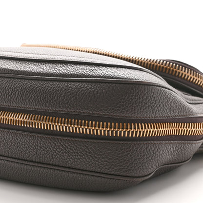 Tom Ford Pebbled Calfskin Large Jennifer Dark Brown 9 of 12