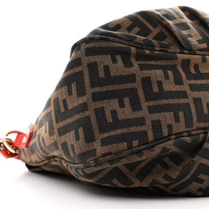 Fendi Zucca Patent Mia Shoulder Flap Tabasco Red 9 of 11