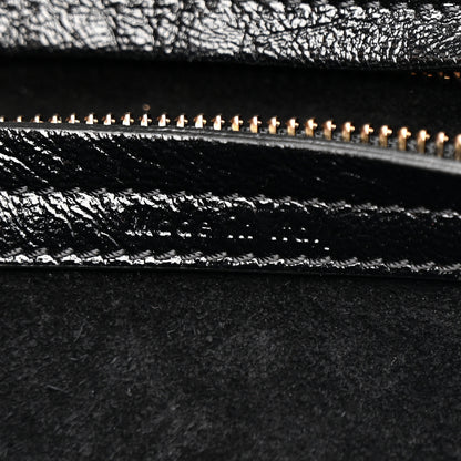 Celine Crinkled Patent Calfskin Medium Phantom Luggage Black 6 of 11