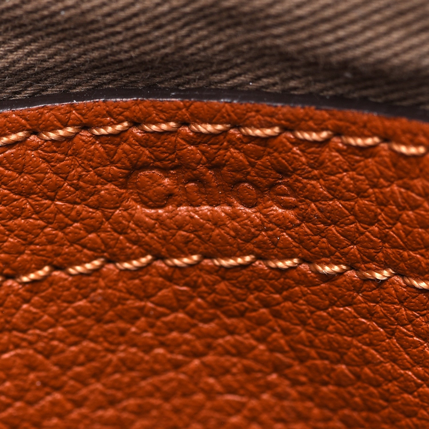 Chloe Calfskin Mini Marcie Round Crossbody Bag Tan 6 of 10
