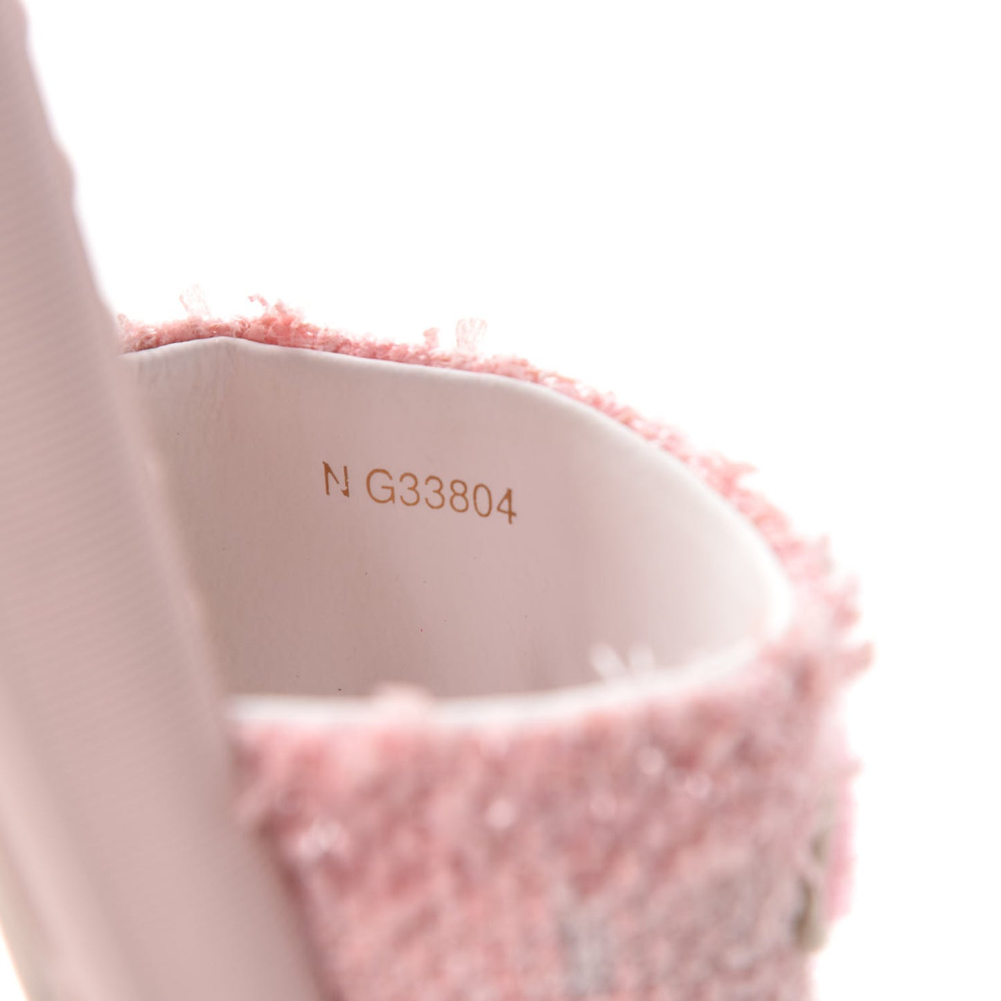 Tweed CC Mules 38 Pink Coral