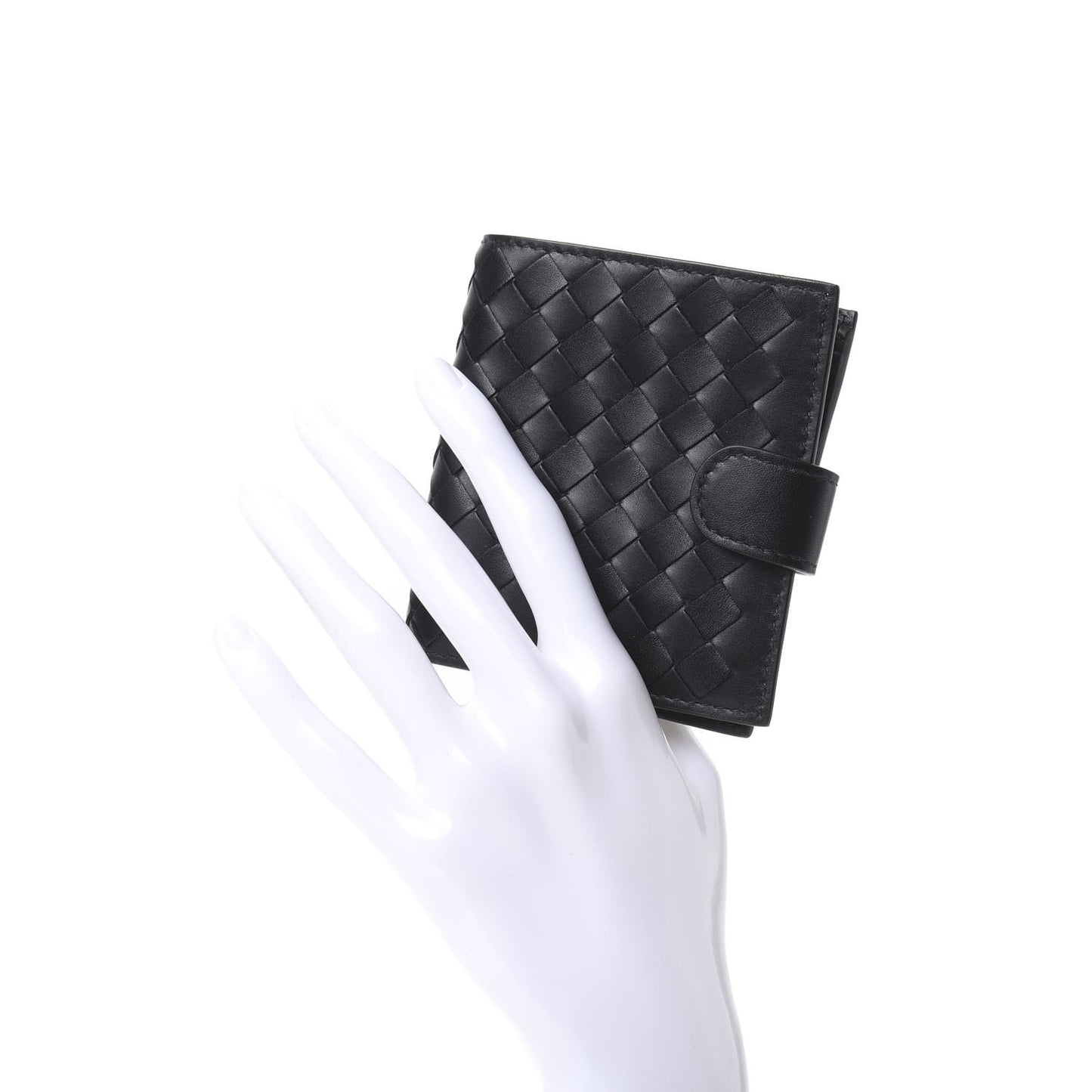 Nappa Intrecciato Mini Wallet Black