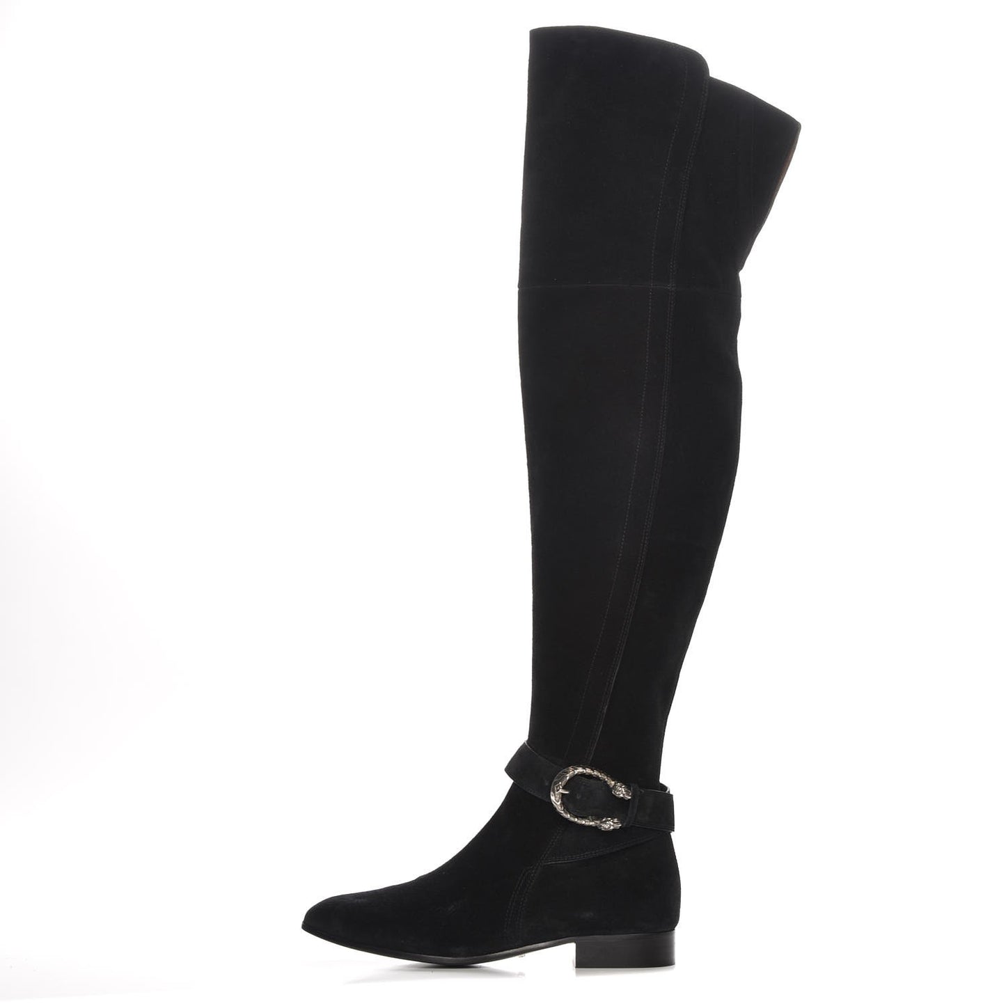 Suede Dionysus Over The Knee Boot 39 Black