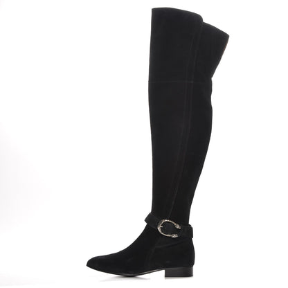 Gucci Suede Dionysus Over The Knee Boot 39 Black 1 of 8