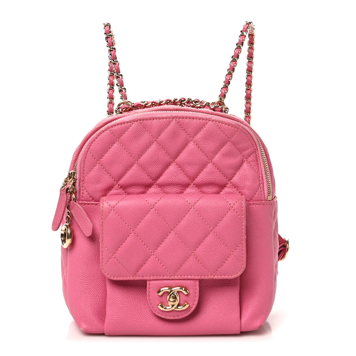 Caviar Quilted Small CC Day Backpack Pink