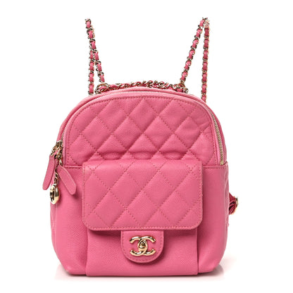 Chanel Caviar Quilted Small CC Day Backpack Pink 1 of 10