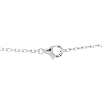 Cartier 18K White Gold 3 Diamonds LOVE Pendant Necklace 5 of 5