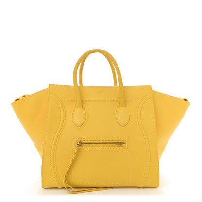 Celine Supple Calfskin Medium Phantom Luggage Sun Yellow 1 of 16