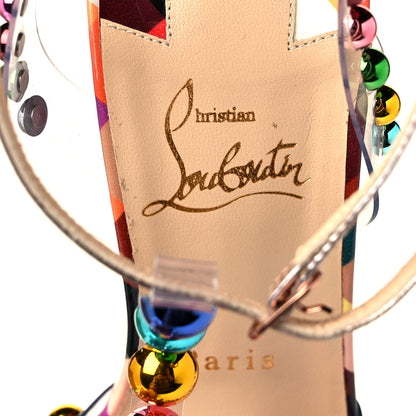 Christian Louboutin Patent PVC Faridaravie 100 Sandals 39 Multicolor 7 of 8